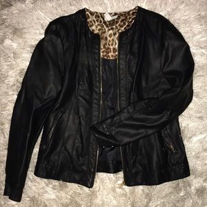 Leather jacket- Charter Club